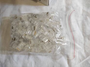 пассивное сетевое оборудование rj 12: Коннектор RJ-45 патч корд для витой пары (100 шт)
сетевой разъем