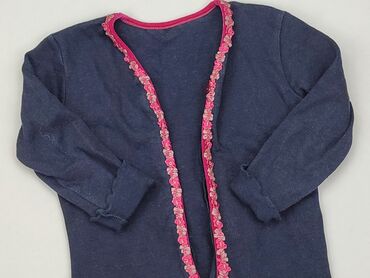 srebrny sweterek rozpinany: Bluza, 4-5 lat, 104-110 cm, stan - Bardzo dobry