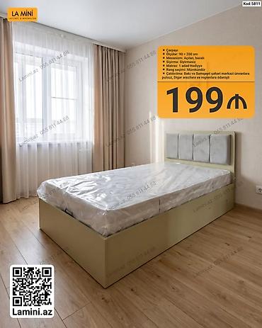 Ev və bağ: Tek nəfərlik çarpayı – Kod: 5811 - Ölçü: 90 × 200 sm - Mexanizm — 1