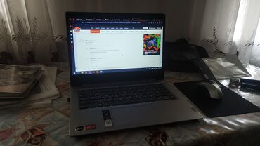 держатель для монитора: Ноутбук, Lenovo, 8 ГБ ОЗУ, AMD Ryzen 5, 14 ", Б/у, Для работы, учебы, память SSD