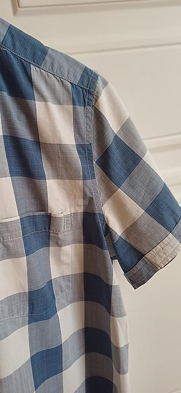рубашки: Мужская рубашка, Zara, M, цвет - Голубой — 7