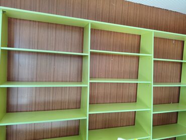 мебель для спальни: Стеллажи и витрины для магазина/офиса, салатовый цвет. Состав