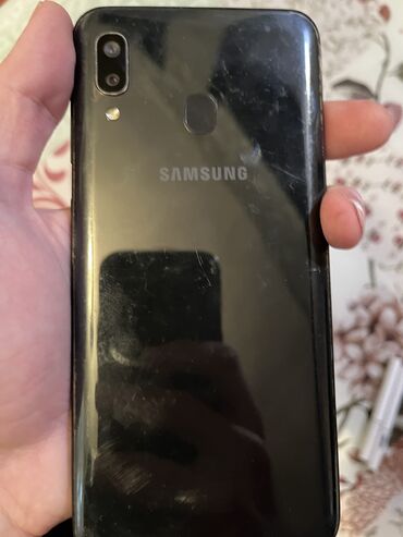 Samsung: Samsung Galaxy A20, 32 GB, rəng - Qara, Sensor, Barmaq izi, İki sim kartlı