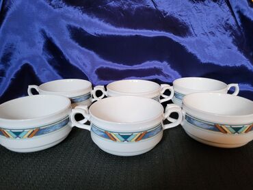 Činije: Porcelanske nove cinije Jlmenau Nemacka za supe,corbe,poslastice 1991g — 5