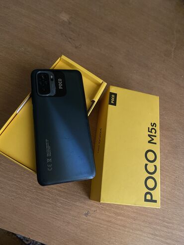 Poco: Poco M5s, Б/у, 128 ГБ, цвет - Голубой, 2 SIM