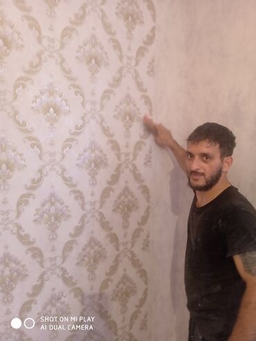 tankdakı künc divarları: Divar kağızı, Kağız, Adi divar kağızı, 10 metr, 106 sm