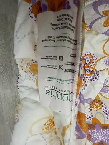 sintifon yorgan: Yumşaq yorğan – Popria Home Textile - Naqış: ağ fon üzərində narıncı — 4