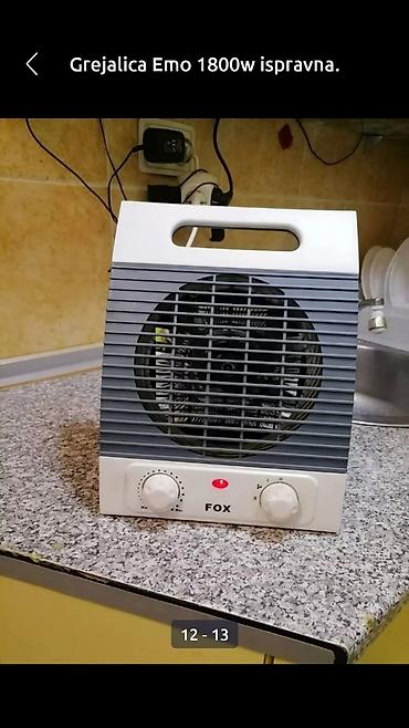 Kaloriferi: Grejalica duvaljka 2 brzine plus ventilator Fox 2000w. dobra. Veća — 1