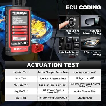 Alati za automobile: THINKCAR Thinkdiag 2 Bluetooth CAN FD OBD2, 1 godina softver, 15 — 12