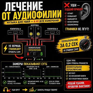 активный микшер: 🚑Лечение от аудиофилии 🎧Переключатель источников звука (в комплекте — 2