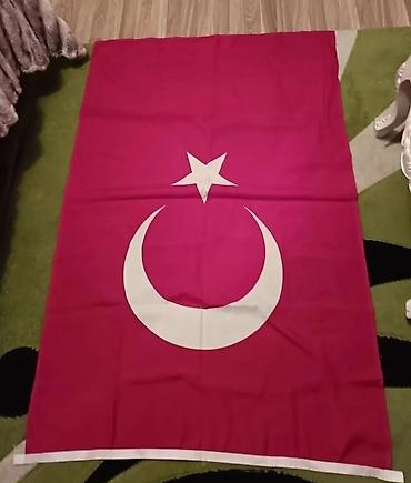 bayraq lent: Türk bayrağı – qırmızı fon üzərində ağ aypara və ulduz dizaynı. - — 3