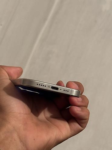 john wick: IPhone 15 Pro, Б/у, 128 ГБ, White Titanium, Защитное стекло, Чехол, 82 % — 6