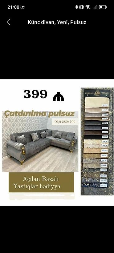 Divanlar: Künc divan, Yeni, Açılan, Bazalı, Parça, Şəhərdaxili pulsuz çatdırılma — 7