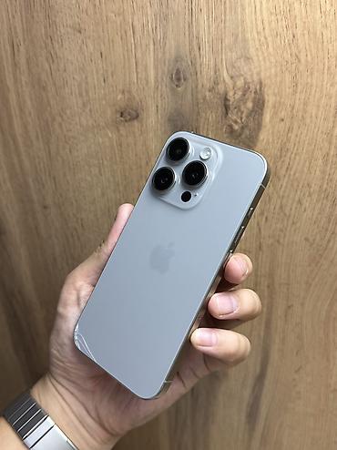 skynet telecom: IPhone 15 Pro, Б/у, 128 ГБ, Natural Titanium, Защитное стекло, Чехол, В рассрочку, 83 % — 8