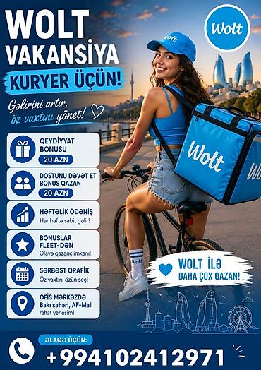 Taksi sürücüləri: Sürücü-kuryer tələb olunur, Şəxsi nəqliyyat vasitəsi ilə, Həftəlik ödəniş, Təcrübəsiz — 1