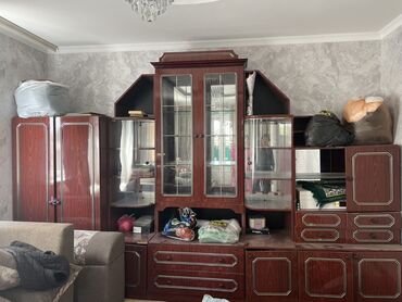 китайская мебель: Гарнитур для зала, Шкаф, ДСП, цвет - Коричневый
