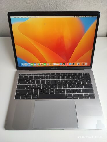 macbook в рассрочку: Ноутбук, Apple, 8 ГБ ОЗУ, Intel Core i5, 13.3 ", Б/у, Для работы, учебы, память SSD