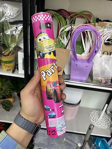 Пневматическая хлопушка «Party» с бумажным конфетти - Тематика: яркая