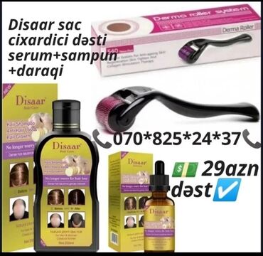 saç tökülməsinə qarşı: Disaar serum -Saç tökülməyə qarşı lasyon bitkiseldir, heç bir