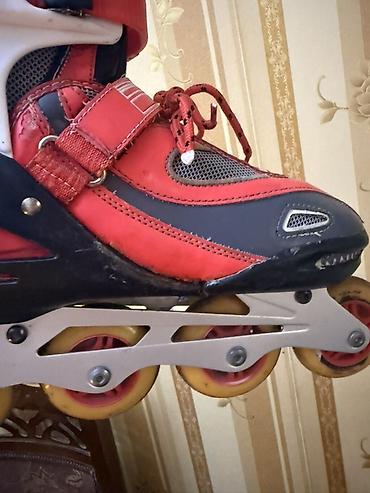 ролики в баку: Təkərli konki (inline skate) 38 razmer - Rəng: qırmızı/qara, ağ — 5