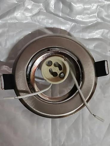 posteljine: LED rozetna lim sivi miš MR16.5w.12V keramicka. LED rozetna Inox — 3