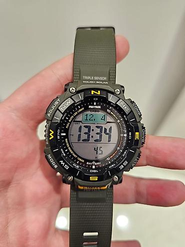 rezinka: İşlənmiş, Qol saatı, Casio, rəng - Yaşıl — 3