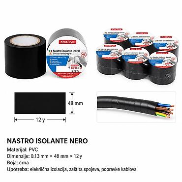 KMT Crni izolacioni električni lepak 2708184 Crna PVC izolaciona
