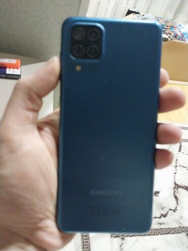 samsung s 3: Samsung Galaxy A12, 32 GB, rəng - Göy, Barmaq izi