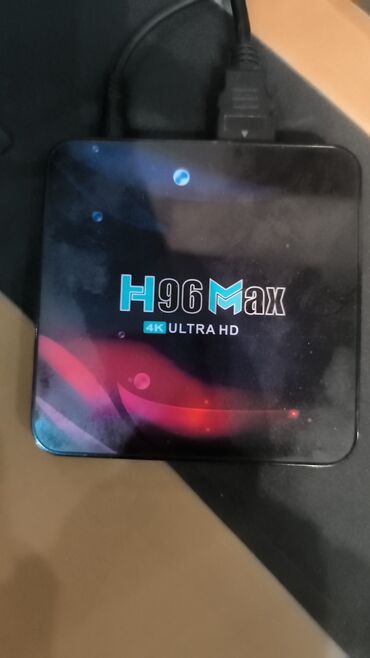 приставка для смарт тв: Медиаприставка H96 Max 4K Ultra HD. Б/у, без зарядки.Работает идеально