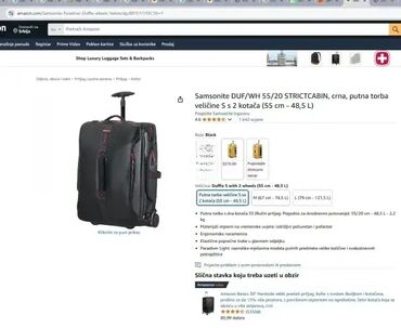 Putni koferi i torbe: Putna torba, Samsonite — 9