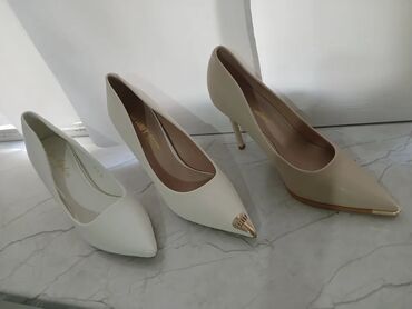 gəlincik üçün ayaqqabılar: Tuflilər, Ölçü: 38, rəng - Ağ, Yeni