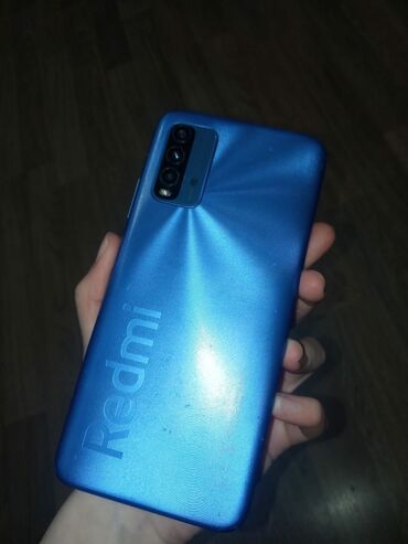 телефон флай 2: Xiaomi Redmi 9T, 128 ГБ, цвет - Синий, 
 Отпечаток пальца, Две SIM карты, Face ID