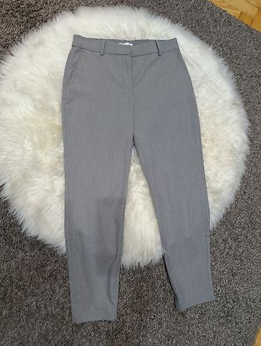 comma pantalone: Ženske elegantne pantalone – sivo antracit - Klasičan ravno-uski — 1