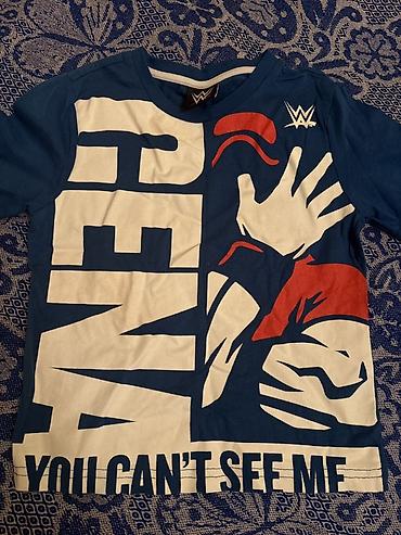 Futbolkalar: Məhsul: WWE temalı uşaq köynəyi - Rəng: Tünd mavi əsas fonda ağ və — 1
