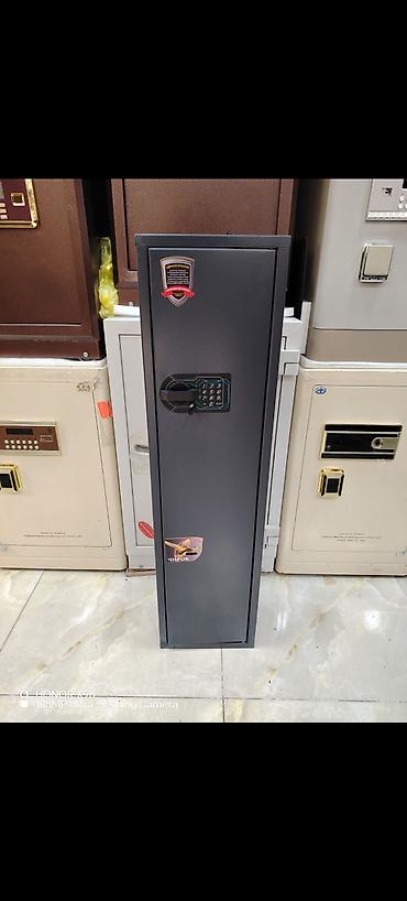 silah seyf: Ov silahı seyfləri Elektron kilidli, dar və hündür metal seyf - — 1