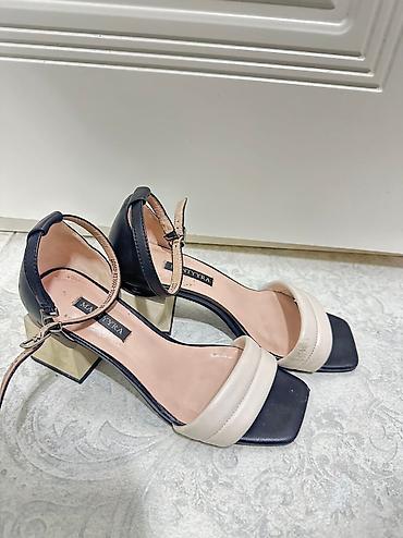 красный страитель: Босоножки, 36, Basconi, Б/у, цвет - Бежевый, Самовывоз, Платная доставка — 2