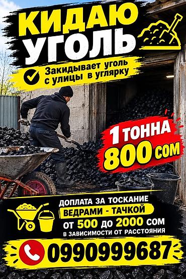 угол: Услуга: закидывание угля с улицы в углярку. - Стоимость: 1 тонна — — 1