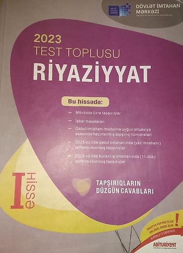 Тесты: Məhsul: “2023 Test Toplusu – Riyaziyyat (I hissə)”, Dövlət İmtahan — 1