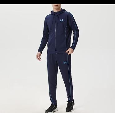 Мужской спортивный костюм, M, Under Armour, Новый, цвет - Синий at lalafo.kg Мужской спортивный костюм, M, Under Armour, Новый, цвет - Синий