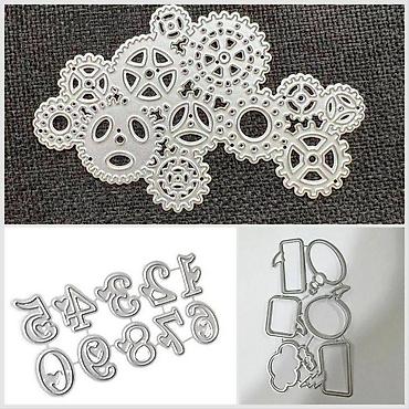 Другой декор и предметы интерьера: Штамп, металлический режущий пресс форма, трафарет, нож, тиснение — 14