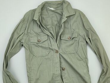 sukienki rozkloszowane z długim rękawem: Shirt 14 years, condition - Very good, pattern - Monochromatic, color - Khaki