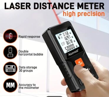 Məsafə ölçənlər, ruletkalar: Yeni Lazer məsafə ölçən, Hesablama funksiyalı, Ödənişli çatdırılma, Ünvandan götürmə — 7