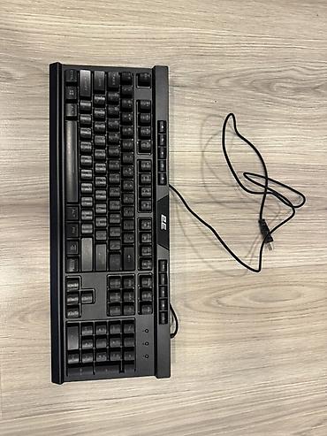xbox logitech g920: 2E Gaming KG300 Black klaviatura - Tam ölçülü, say bloku olan oyun — 1