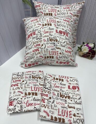 Комплекты постельного белья: Постельное бельё 100% хлопок, постельное бельё, наволочки, подушки at lalafo.kg — 2 Комплекты постельного белья: Постельное бельё 100% хлопок, постельное бельё, наволочки, подушки — 2