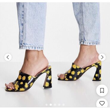tekstil uşaq səndəlləri: Asos, Ölçü: 39, rəng - Qara, Yeni