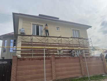 Фасадные работы: Ремонт фасада, Монтаж декоративных элементов, Демонтажные работы | Молдинг | Сухой травертин, Жидкий травертин | Базальт, Пенопласт, Penoplex Больше 6 лет опыта — 6