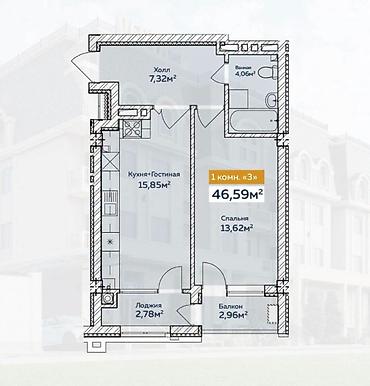 ташкентский: 1 комната, 46 м², Церковь Индивидуалка, 1 этаж, ПСО (под самоотделку) — 4