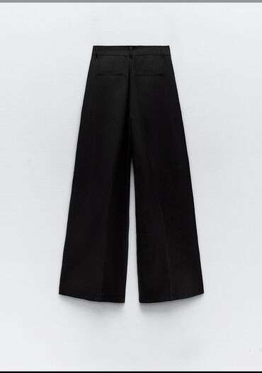 женские новые платья: Брюки Zara, L (EU 40), цвет - Черный