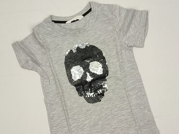 h: T-shirt, H&M, 5-6 years, 110-116 cm, condition - Perfect