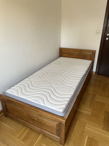 kreveti nis: Single bed, color - Brown